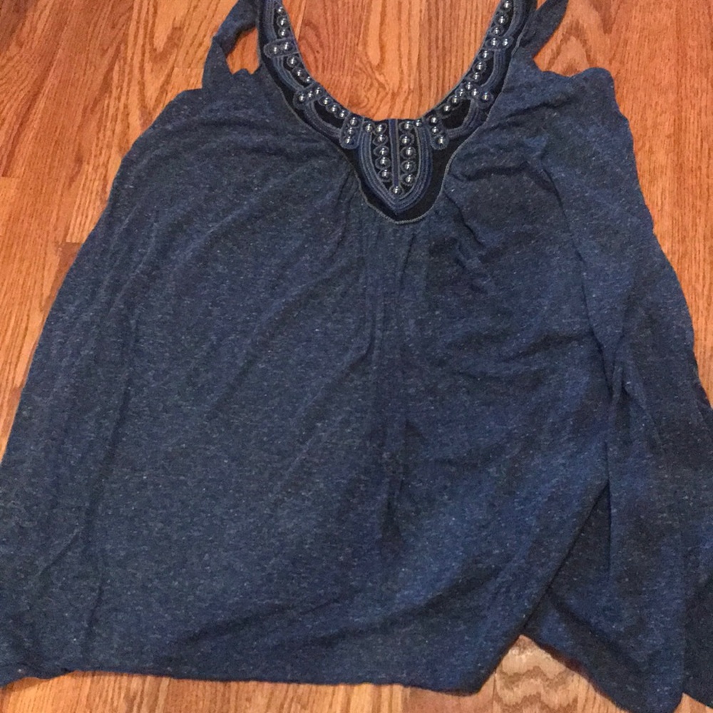 Beautiful blue maternity shirt